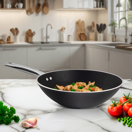 Aryıldız Atlanta 28 cm Wok Tava Black Renkli