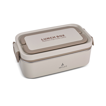 Aryıldız Bento Lunch Box Beige 1000 ml - 2