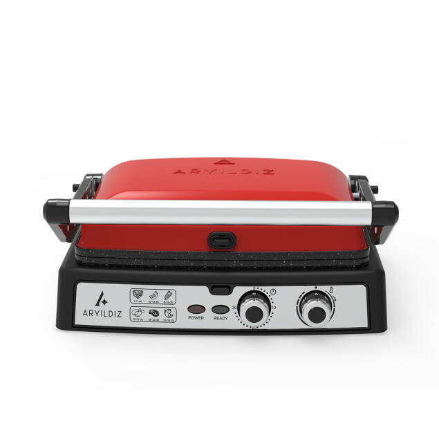 Aryıldız Multi Grill Tost Makinesi Kırmızı - 3